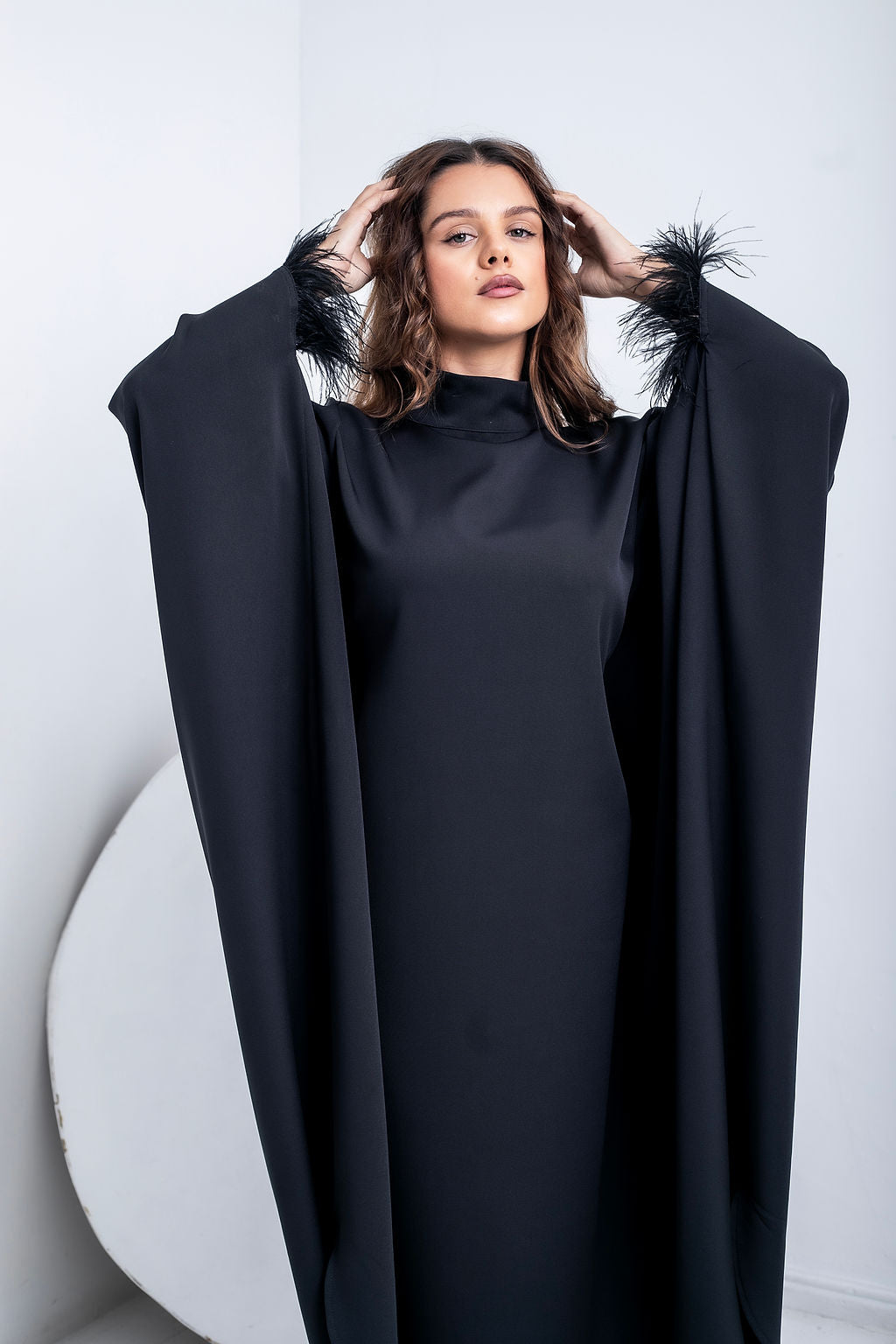 Lilac-Feathered Kaftan