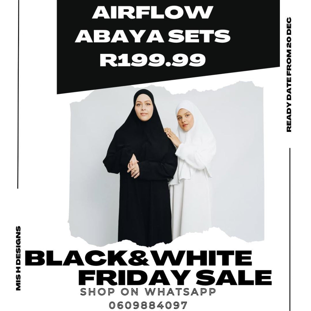 Black Airflow - Abayah&Burkie
