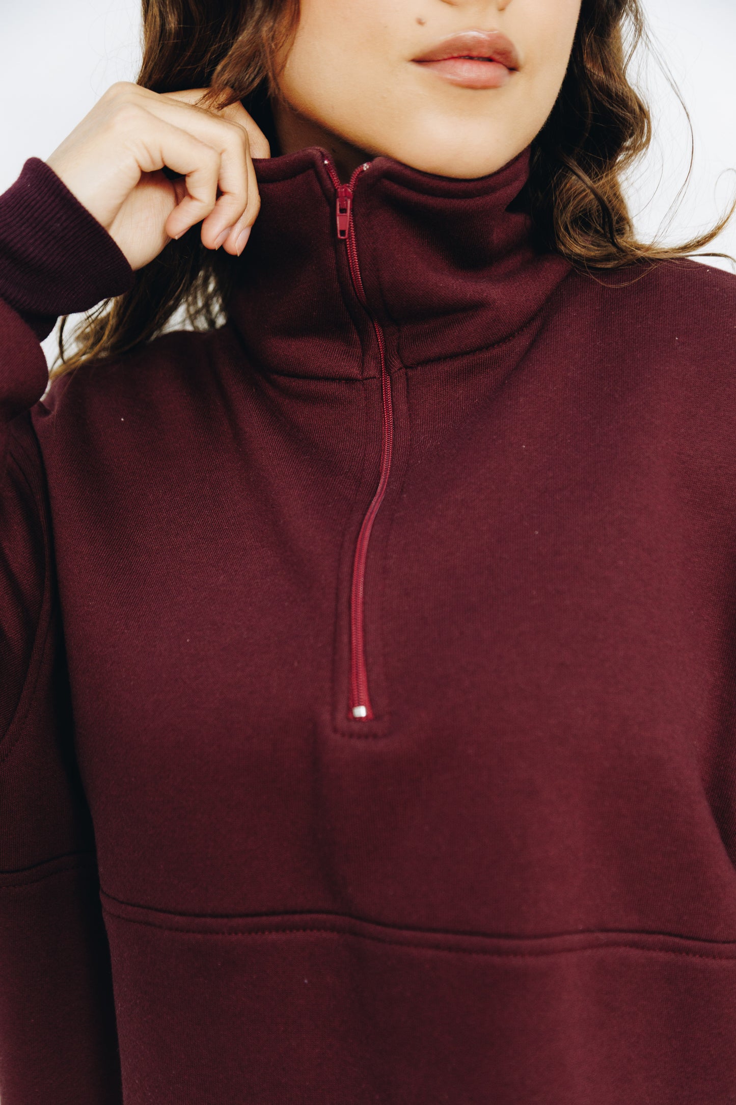 Burgandy Zipper Track Set