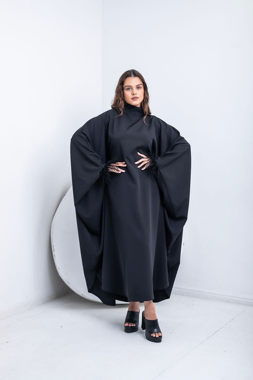 Emerald Green - Feathered Kaftan