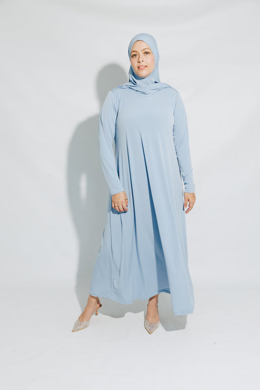 Sky Blue Abayah&Burkie