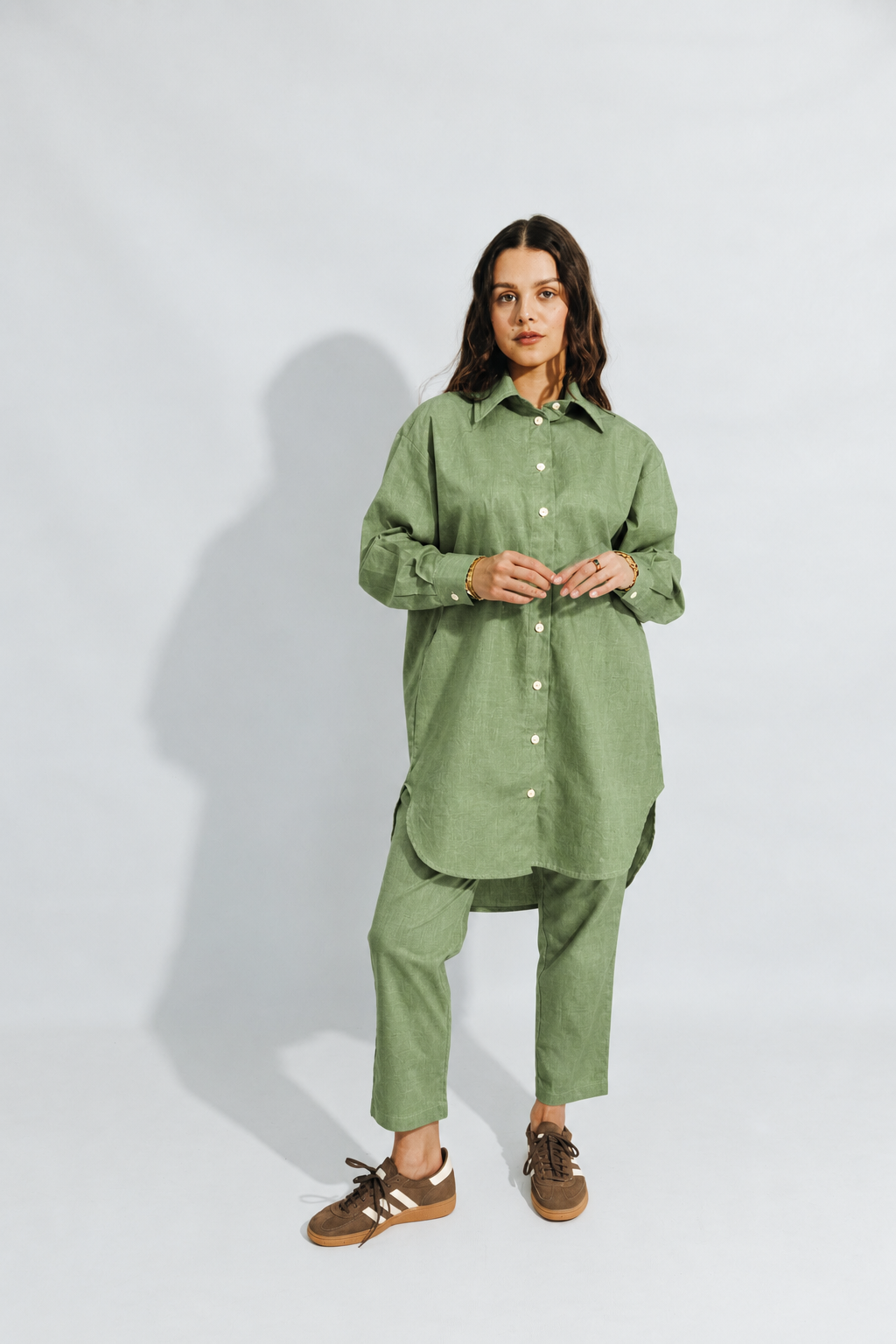 Green Linen Essential Set