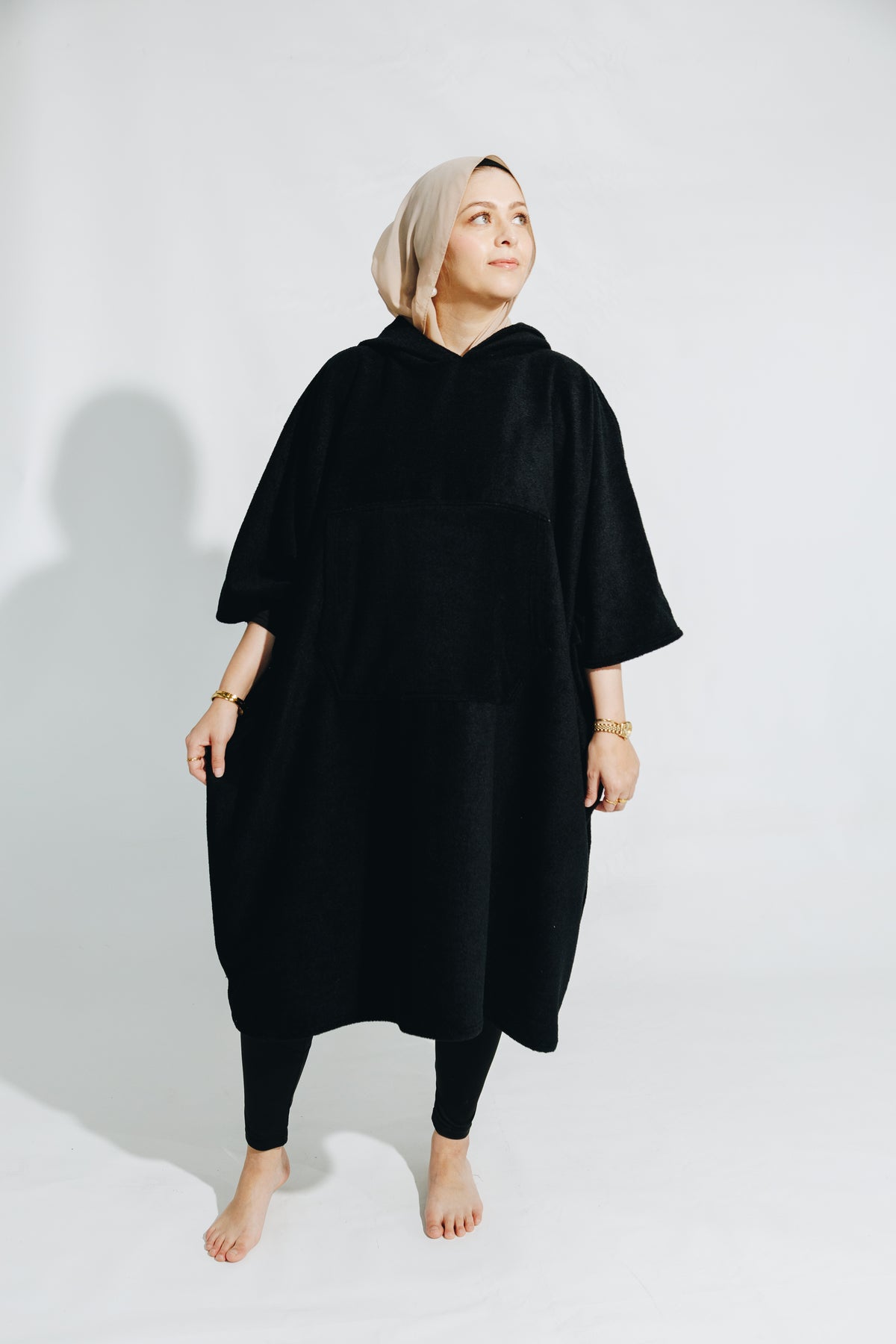 Black Beach Poncho