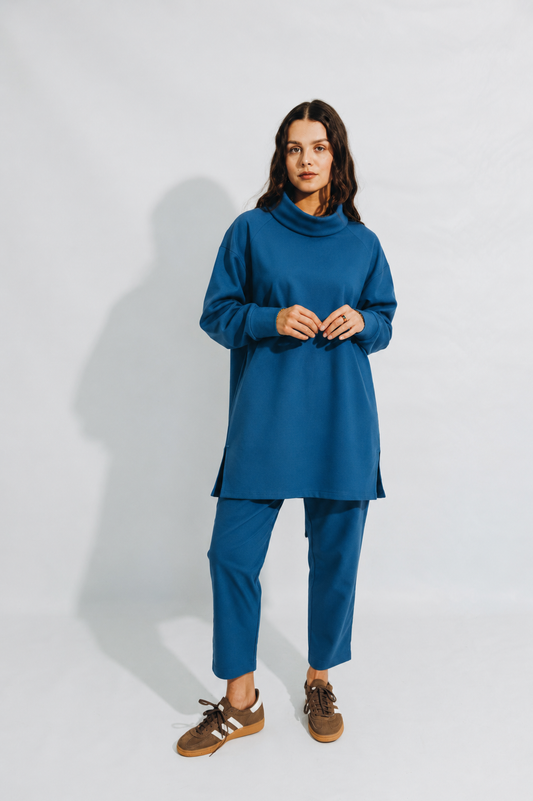 Colbat Blue Knit Set