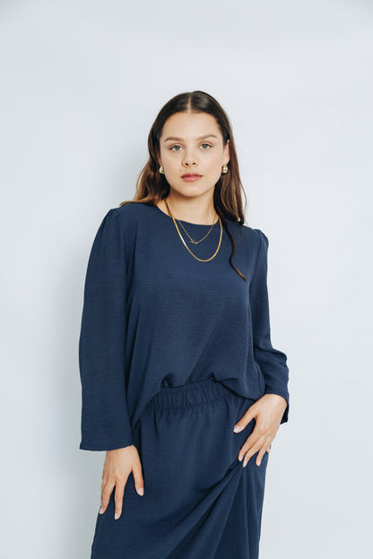 Navy-Skirt&Tunic Set