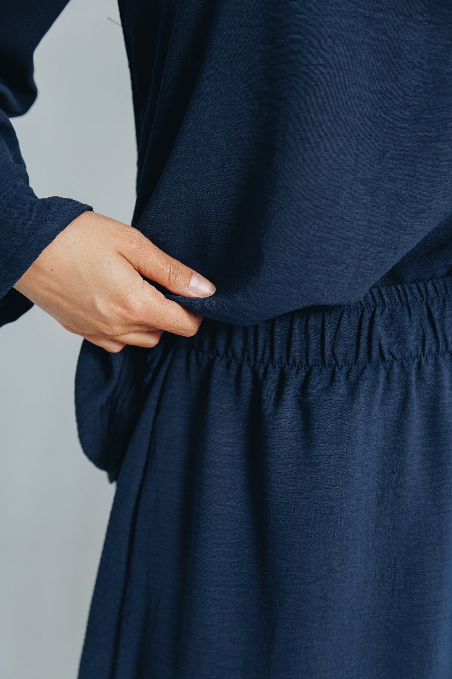 Navy-Skirt&Tunic Set