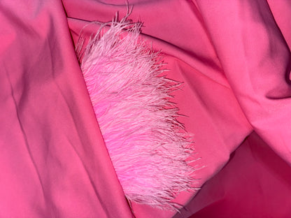 Pink-Feathered Kaftan