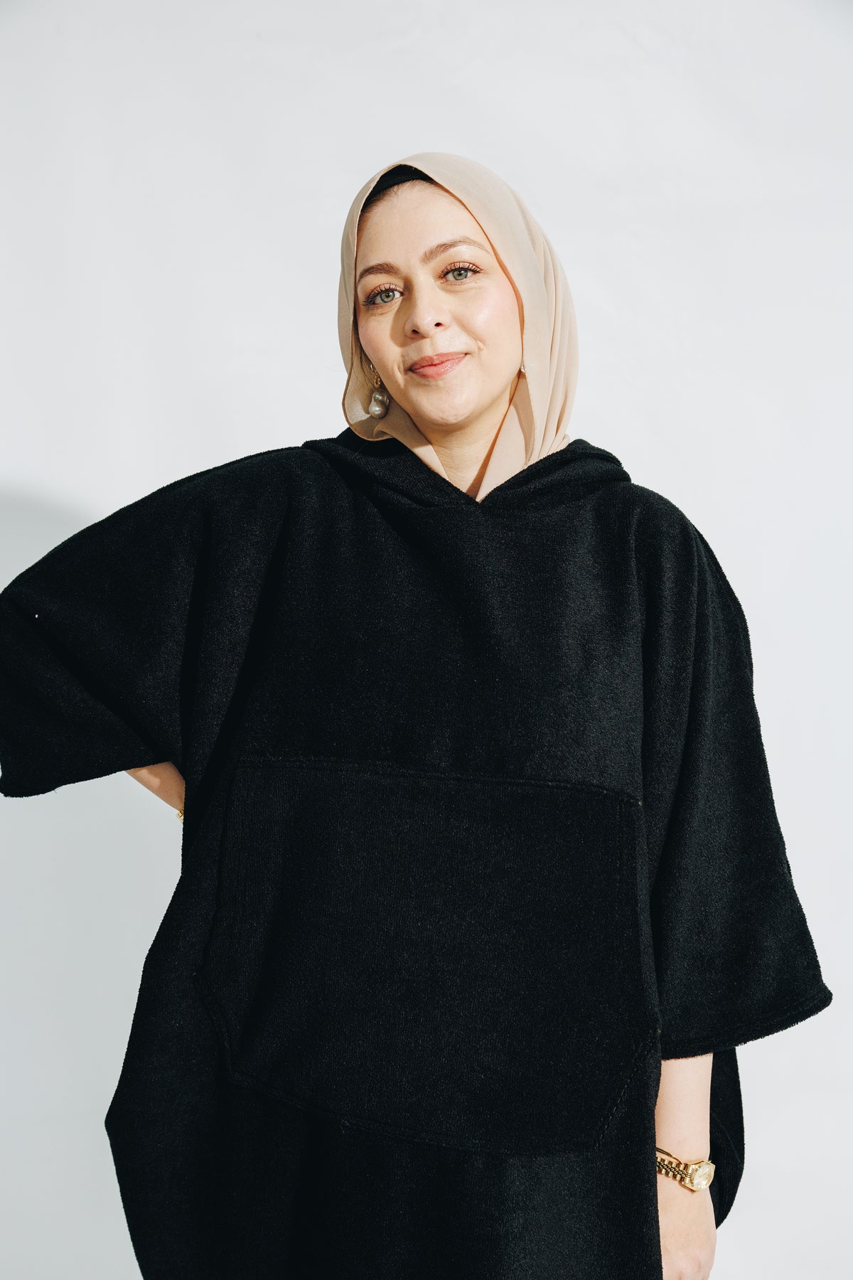 Black Beach Poncho