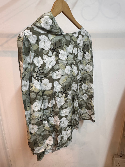 SALE - Green Daisy skirt SET