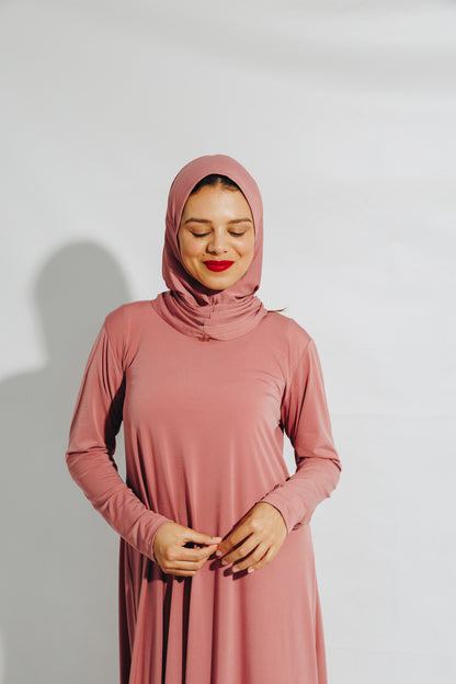 Dusty Pink Abayah&Burkie