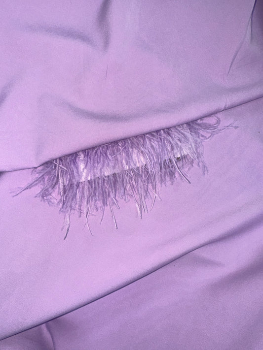 Lilac-Feathered Kaftan