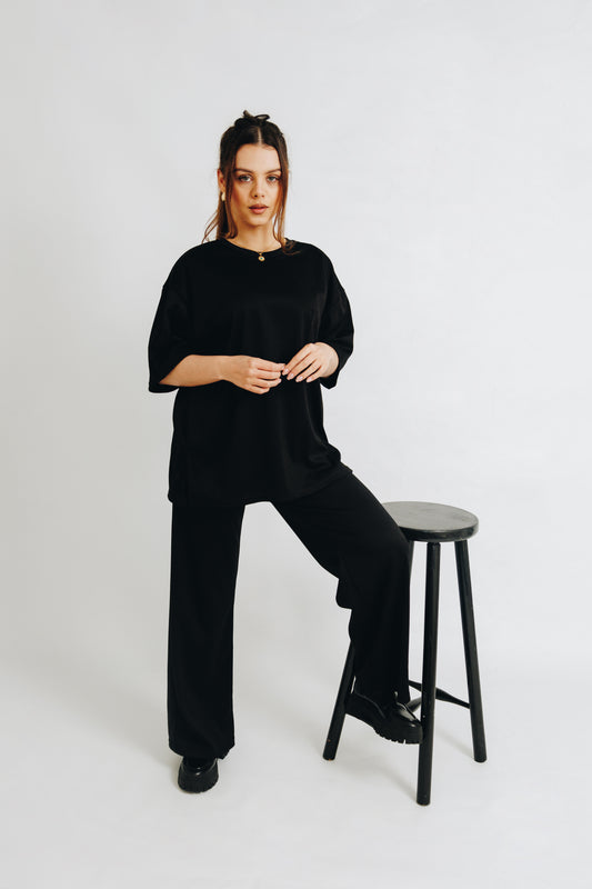 Black Tshirt&Trouser