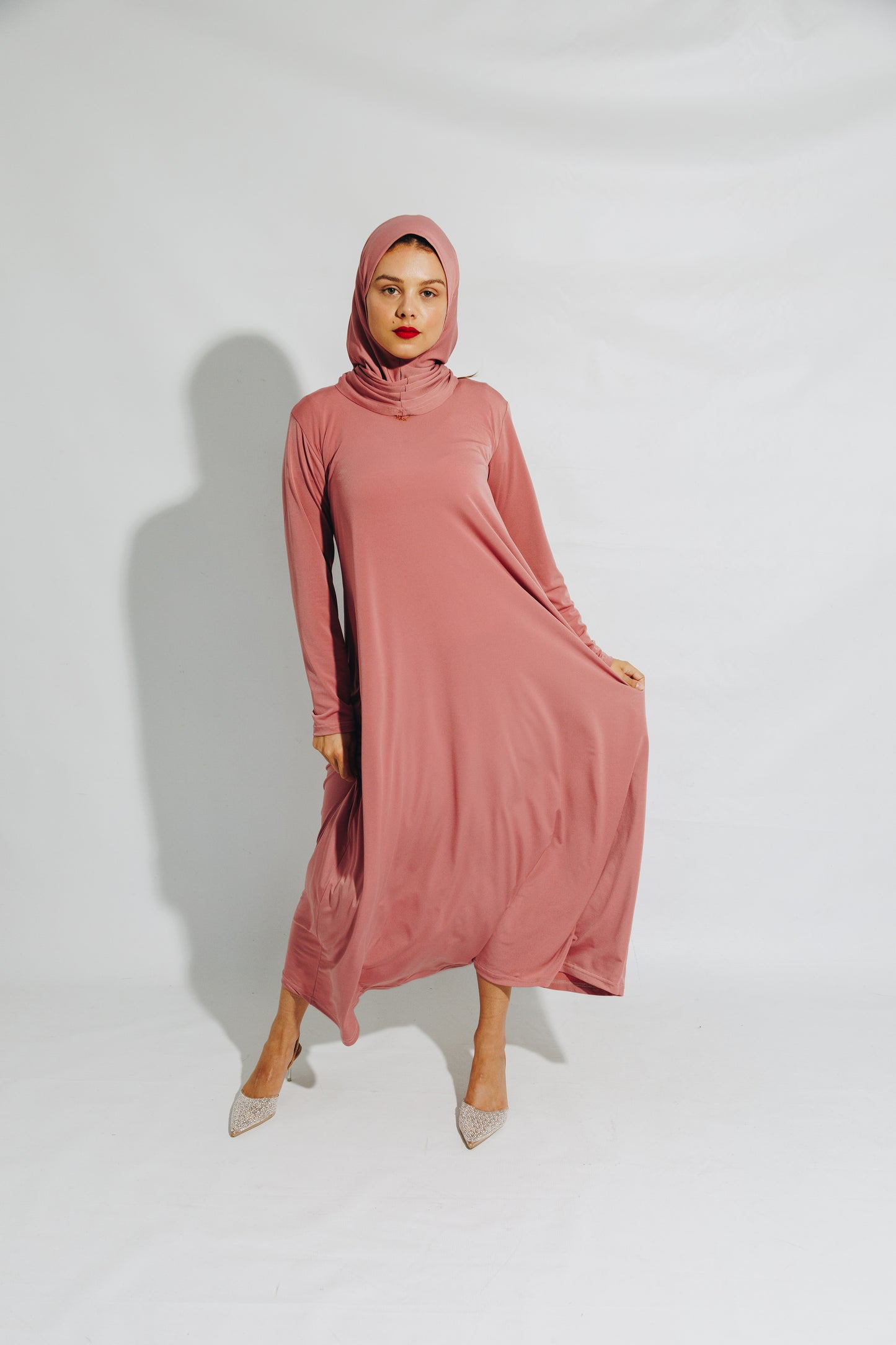 Dusty Pink Abayah&Burkie