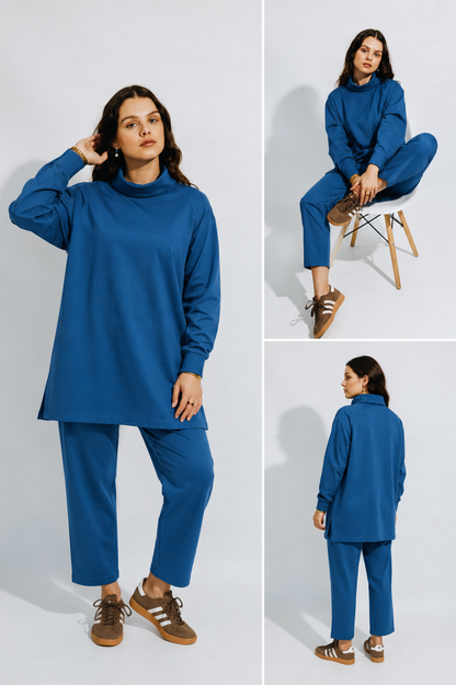 Colbat Blue Knit Set