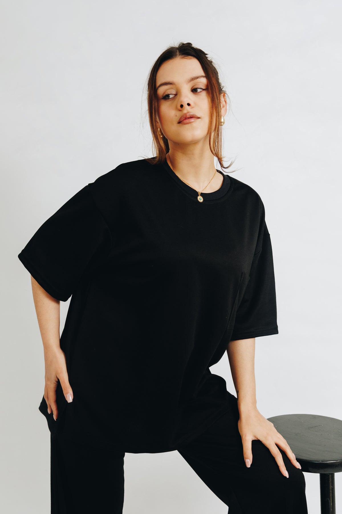 Black Tshirt&Trouser