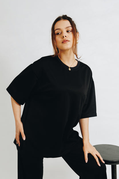 Black Tshirt&Trouser