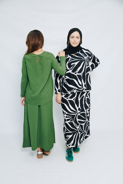 Shade of Green skirt set