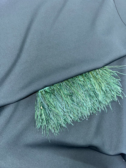 Emerald Green - Feathered Kaftan