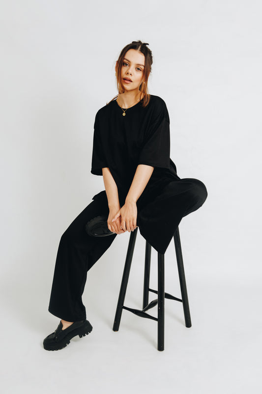Black Tshirt&Trouser