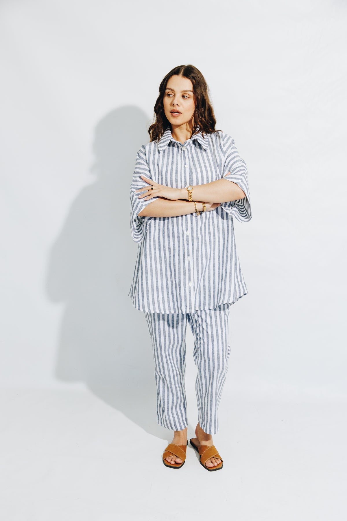 LINEN Nautical Stripe - Co-Ord Set