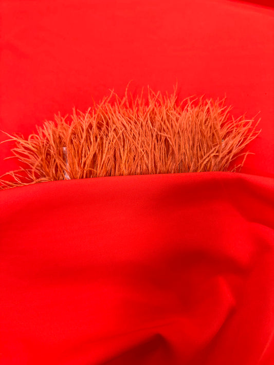 Tangerine-Feathered Kaftan