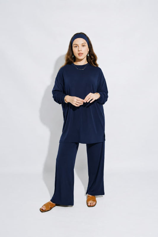 Navy Luxe Lounge Set