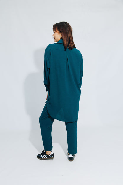 Sea Blue Essential Shirt&Trouser