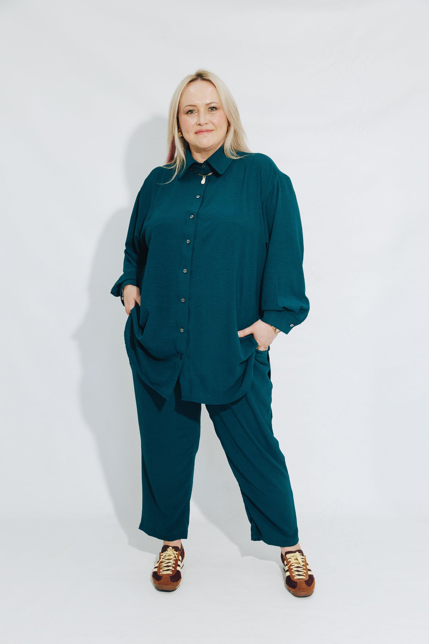 Sea Blue Essential Shirt&Trouser