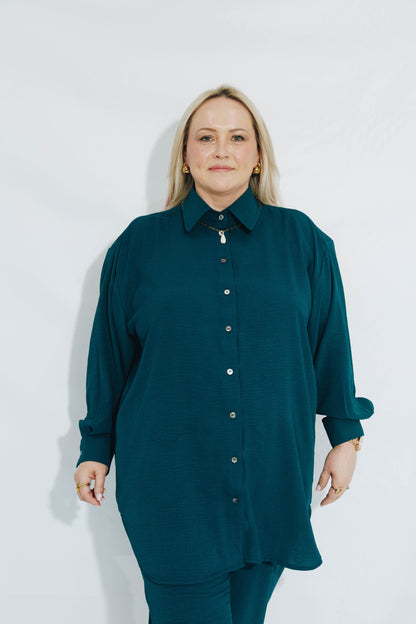 Sea Blue Essential Shirt&Trouser