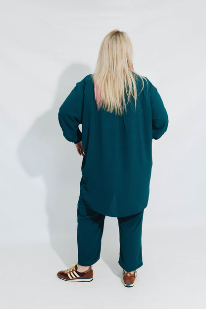 Sea Blue Essential Shirt&Trouser