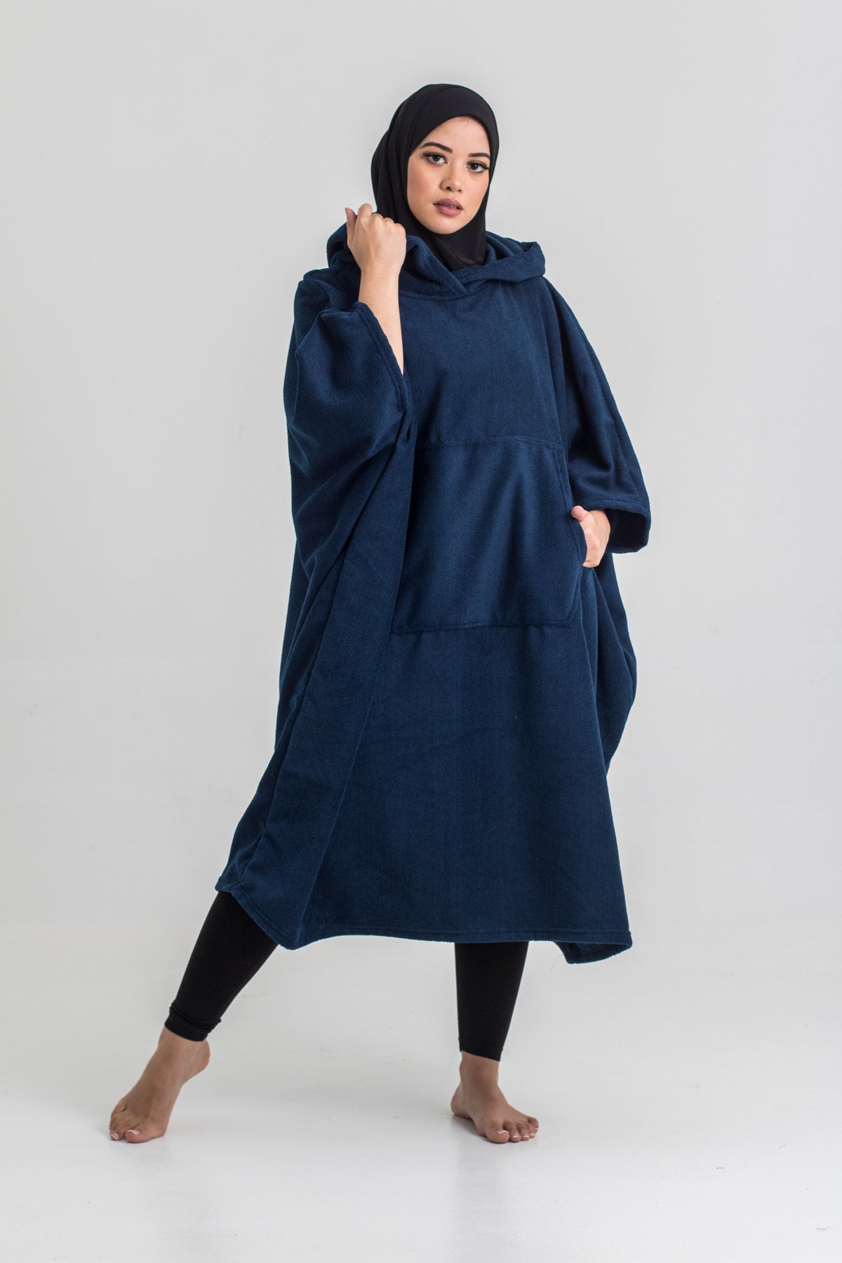 royal blue Beach Poncho