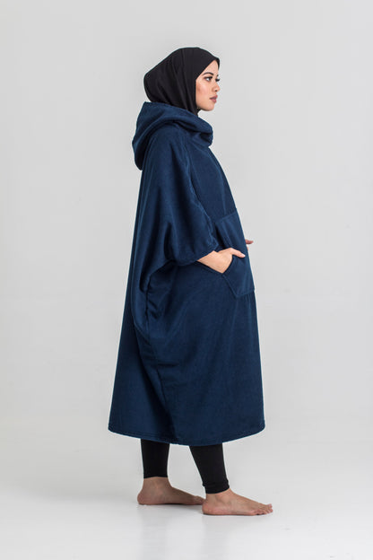 royal blue Beach Poncho