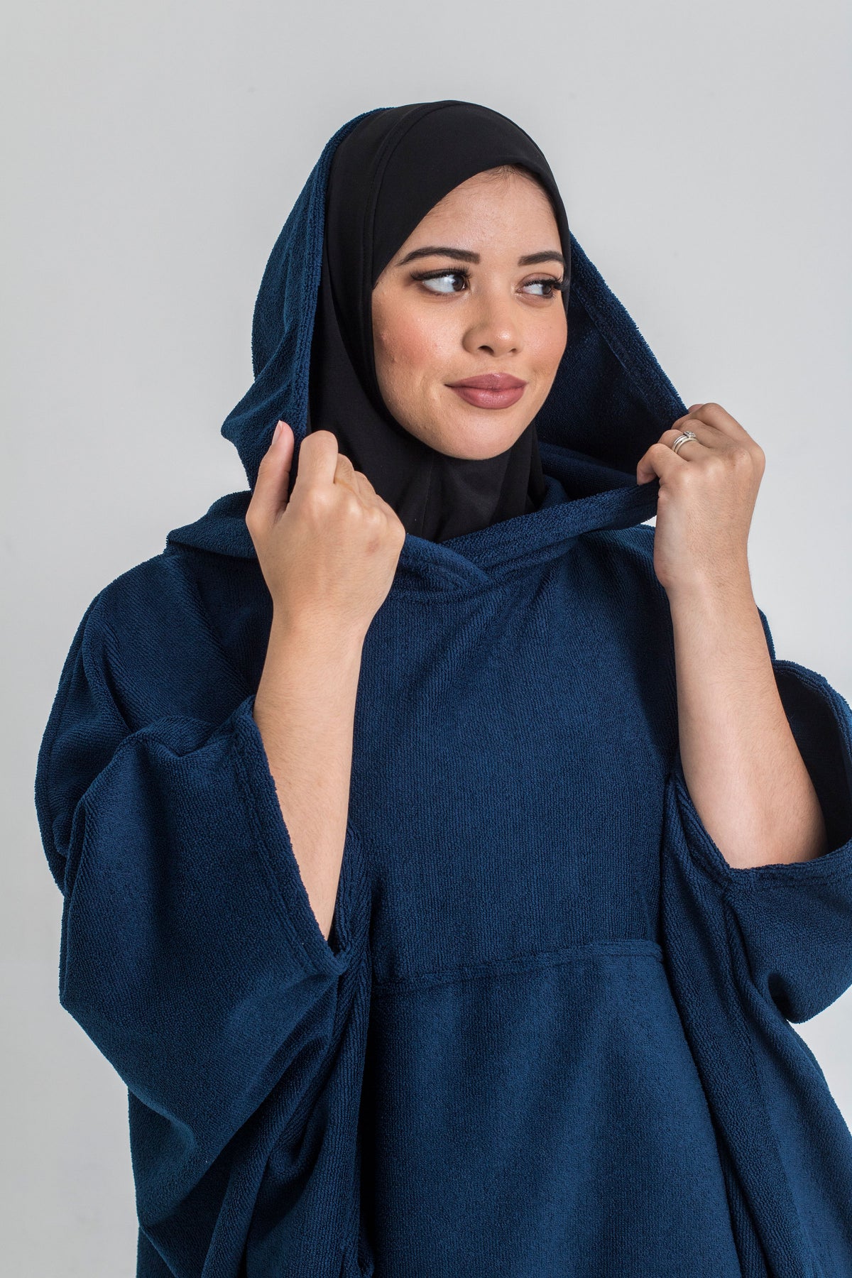 royal blue Beach Poncho